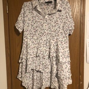 NWOT M Suzanne Betro Flowy Blouse